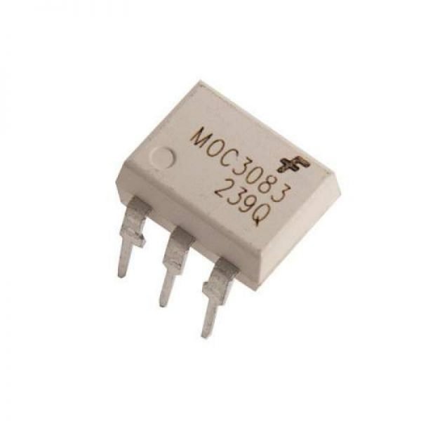 MOC3083 : 6 Pin Zero-Cross Triac OptoIsolator (pack of 10)