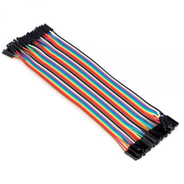 40pcs 20cm Female To Female Jumper Cable for Breadboard,Arduino