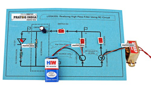 High Pass Filter using RC Circuit Online