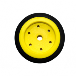 EasyMech 100MM MODIFIED Heavy Duty(HD) DISC Wheel Yellow – 1Pcs www.prayogindia.in