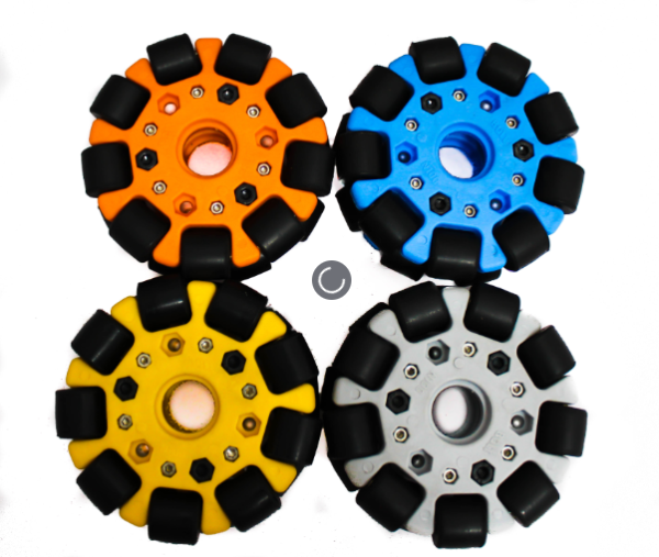 EasyMech Grey 100mm Double Glass Fiber Omni Wheel (BEARING TYPE ROLLER) High Quality - Image 3