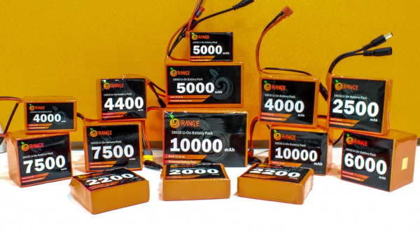 Orange 18650 Li-ion 6000mAh 14.8v 4S3P Protected Battery Pack-1c - Image 4