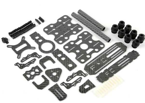 Shock Absorbing 2 Axis Brushless Gimbal Kit for Card Type Cameras – Carbon Fiber Version - Image 2