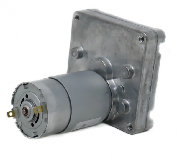 Orange MG555 12V 100RPM Square Gearbox DC motor For DIY Project Encoder Compatible www.prayogindia.in
